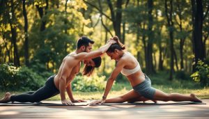 ejercicios en pareja